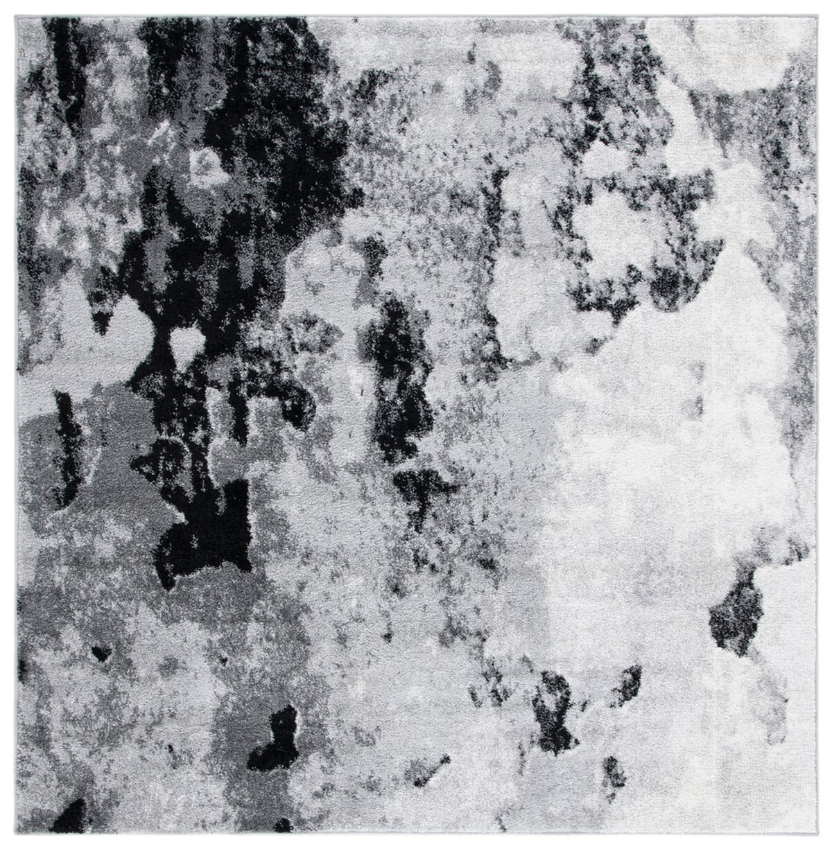 SAFAVIEH Adirondack Ladonna Abstract Area Rug, Grey/Black, 6' x 6