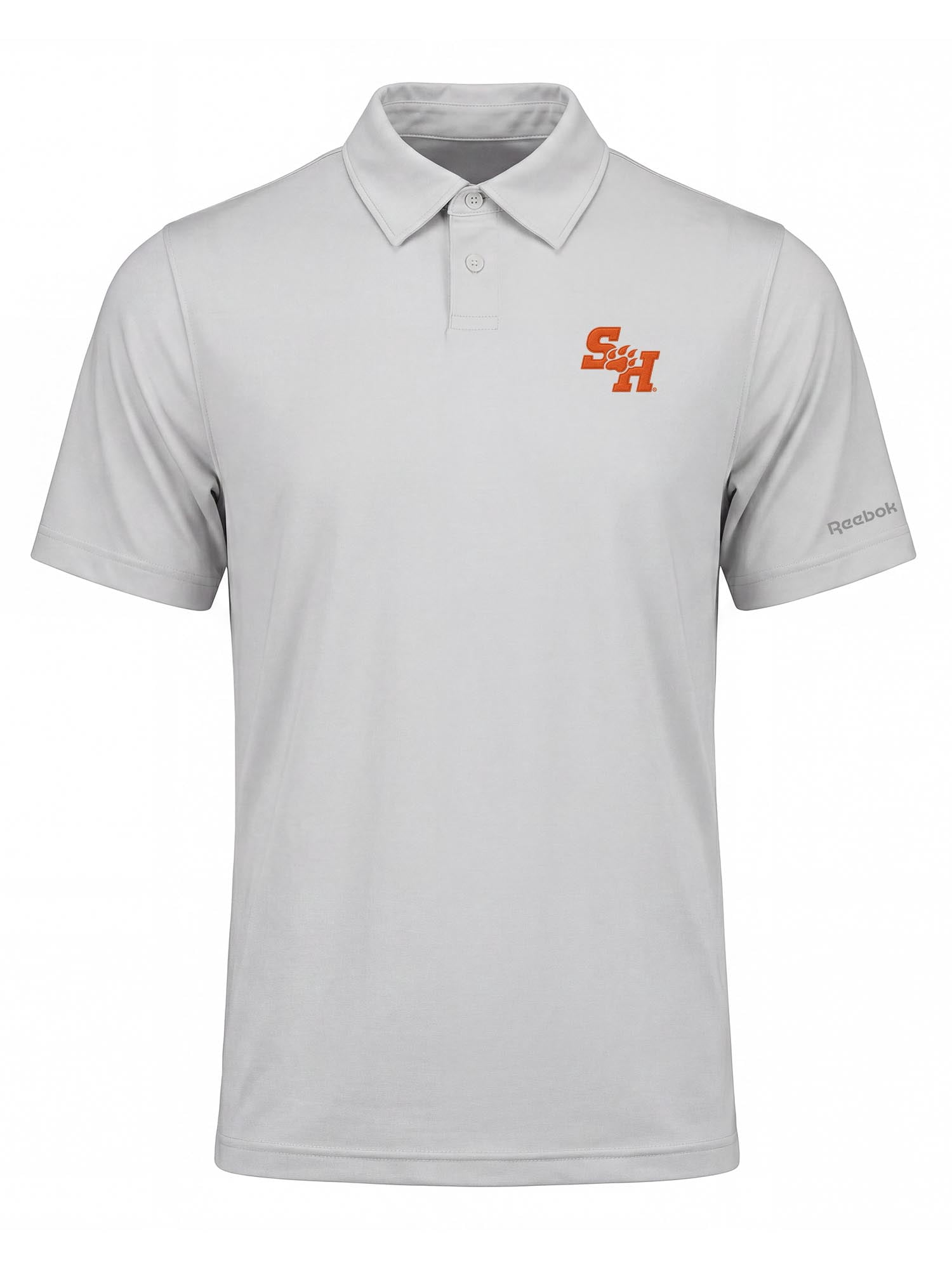 Sam Houston State Bearkats Reebok Mens Gray Short Sleeve Polo Shirt