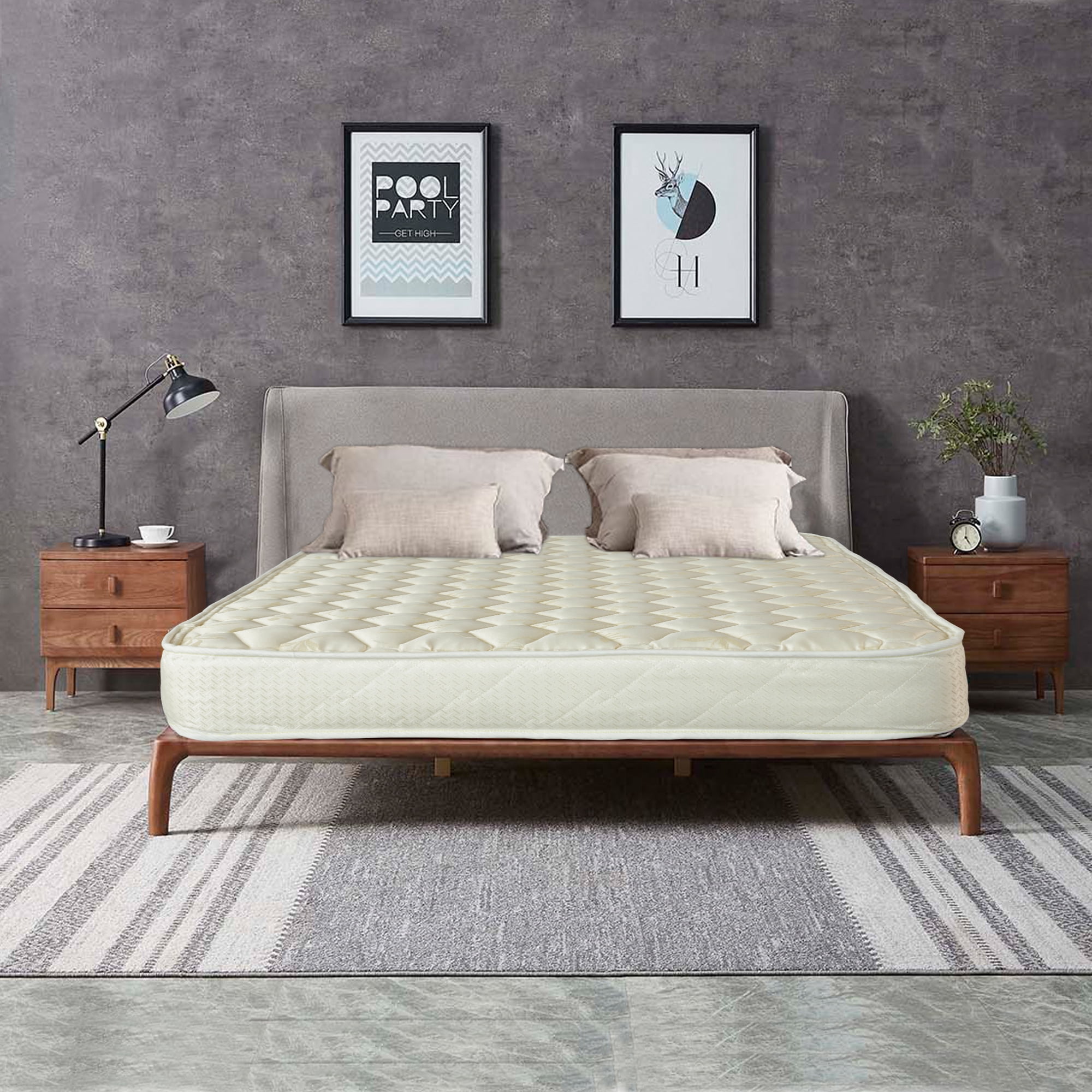 Continental Sleep, 7" Medium Firm High Density Foam Mattress, Good for Kids & Adult, Twin XL.