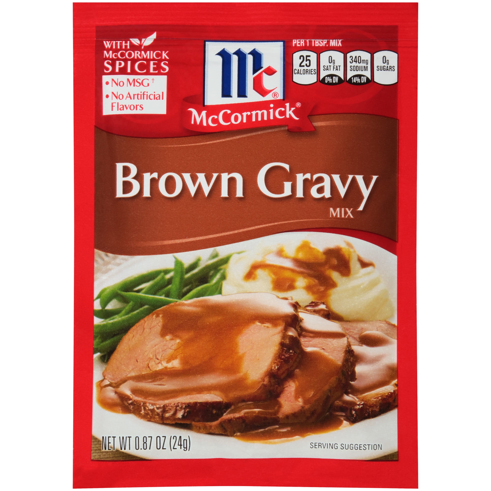 McCormick Brown Gravy Mix Seasoning Packet, 0.87 oz