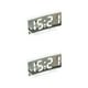 thumbnail image 4 of Inteprter Reloj despertador LED pantalla grande superficie curva multifuncional decoración de calendario temperatura para dormitorio sala de Luz blanca/blanca 2Conjunto, 4 of 6