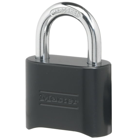 Master Lock 2in Set Your Own Combination Padlock - Solid Body, Black