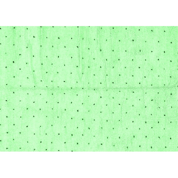 Ahgly Company Indoor Rectangle Solid Emerald Green Modern Area Rugs, 8' x 12'