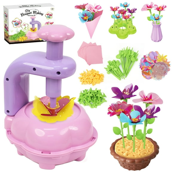 Wdmiya Flower Building Toys for Toddlers Girls Ages 3-8, Girls Flower Garden Building Toys, Flower Market Toy, Christmas Birthady Gifts for 3 years old