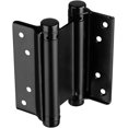 thumbnail image 3 of 2 Pairs of 4'' Matte Black Cafe Saloon Door Hinges Double Action Stainless Steel Spring Self-Closing, 3 of 5
