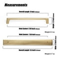thumbnail image 4 of Goo-Ki 7.6''(192mm) Hole Centers Champagne Bronze Cabinet Pulls with Backplate, Zinc Alloy Cabinet Drawer Handles for Dresser,Wardrobe,Cupboard,Cabinet Hardware, 2 Pack, 4 of 7