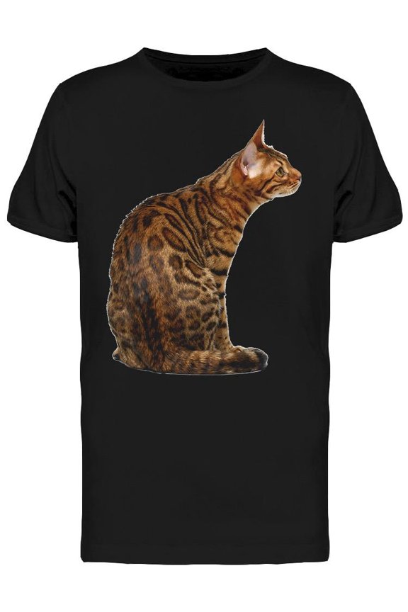 Beautiful Spots Adult Bengal Cat T-Shirt Men -Image by Shutterstock, Male 3X-Large