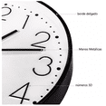 thumbnail image 4 of Reloj de pared Digital moderno de 30 cm Color negro BLOOSOM fondo blanco, 4 of 4