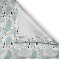 thumbnail image 3 of Ambesonne Abstract Kitchen Curtains, Dotted Scattered Motif, 55"x45", Pale Seafoam and White, 3 of 3