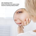 thumbnail image 3 of 30x Magnifying Mirror, 6 Inch Magnified Mirror with 3 Suction Cups, Travel Size Round Mirror for Makeup and Brow Trimming with Clear Visibility (Silver), 3 of 8