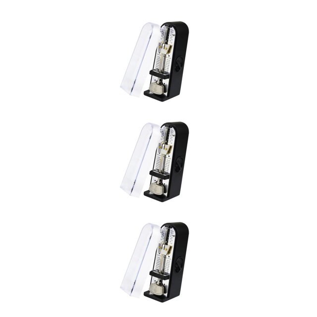 Justharion Guitar Professional Metronome Universal Plastic Tuner Classroom Musical 11*3.5*5cm 3Set