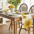thumbnail image 4 of Beige Bee Sunflower Summer Table Runner, Seasonal Spring Flowers Kitchen Dining Table Decoration for Home Party Decor 13 x 60 Inch, 4 of 6