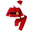 thumbnail image 1 of Disfraz de Papá Noel para niños, disfraz de Papá Noel para niños, disfraz de Cosplay para niños, conjunto de traje navideño para Navidad, 1 of 8