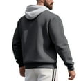 thumbnail image 4 of MHFRRA Sudadera con Capucha, Cremallera y Cuello Alto, Cómoda y Ligera, Ideal para Uso Informal y Actividades Al Aire Libre Gris, 4 of 7