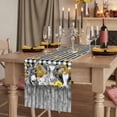 thumbnail image 2 of Table Runners 120 Inches Long Dress Scarves, Farm Animals Sunflowers Farmhouse Coffee/Dining/Kitchen Table Runner for Living Room, Black White Checkered Plaid 13x120 Inch, 2 of 9