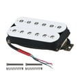 thumbnail image 3 of Electric Guitar Humbucker Pickups Bridge Alnico V Pickup White, 3 of 5