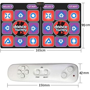Double Dance Mat Electronic Dance Mat for TV Music Anti- Fitness Dance Pad Running Game Dance Machine