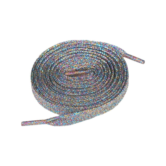 INSPIRE CHIC Glitter Shiny Sparkling Flat Sneakers Shoelace Shoe Laces Strings 3-Color Threads 90cm/35.43"