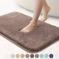 thumbnail image 1 of Upgraded Extra Large Non Slip Bath Mat 24"x36" Soft Absorbent Fluffy Thick Microfiber Cozy Throw Bathroom Rugs with Waterproof Backing for Tub Shower Bathroom Floors Accessories (Taupe), 1 of 8