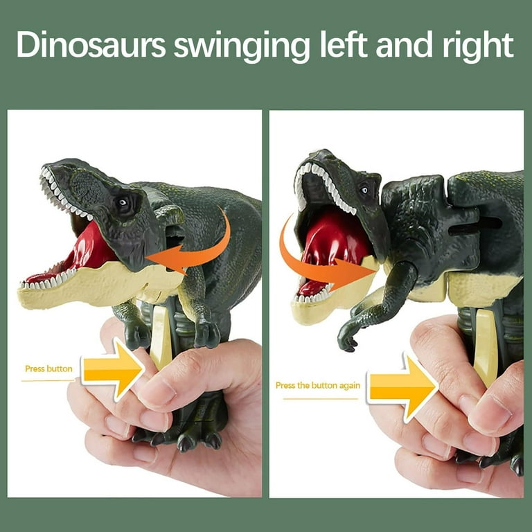  Mystoneer Dinosaur Toys for Kids, Dino Zaza, Dinosaur Zazaza,  Dinosaurio Zaza, Dinosaurio Zazaza, Trigger The T-Rex, Novelty Gag Toy Gift  for Birthday, Halloween, Christmas(Large-Green-Silent*1) : Toys & Games