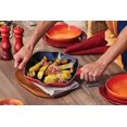 thumbnail image 5 of mm Enameled Cast Iron Signature Square Skillet Grill, 10.25", Cerise, 5 of 7