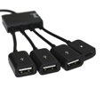 thumbnail image 4 of Sidaley Tipo-C a 3 USB 1 Micro USB Splitter Cable de sincronización de datos de alta velocidad Adaptador OTG Hub Teléfono y Comunicación, 4 of 5