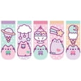 thumbnail image 2 of Pusheen The Cat Ankle Socks - Pusheen Ice Cream Polka Dot Designs - 5 Pairs, 2 of 2
