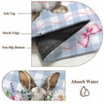 thumbnail image 6 of 6'x9' Area Rugs, Easter Bunny Indoor Outdoor Area Rug for Living Room Bedroom, Cute Rabbits Spring Daisy Flowers Blue Plaid Washable Bathroom Rugs Kitchen Floor Carpet Mats Home Decor Aesthetic, 6 of 8