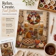 thumbnail image 6 of Christmas Pearl Art Kits for Adults,Adult Thanksgiving Pearl Art Kit Cats Scarves Pie DIY Beaded Craft for Home Office Bedroom Thoughtful Seasonal Gift, 6 of 8