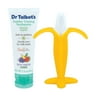 Dr. Talbot's Toddler Training Toothbrush and Natural Kids Toothpaste with Citroganix - 1.6 oz - Fluoride-Free Toothpaste and Toddler Toothbrush - 6+ Months - Banana