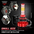 thumbnail image 3 of 6pcs 9005 9006 LED Headlight High Low Beam H16/5202 Fog Light Super Bright 6000K White, 3 of 13