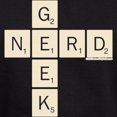 thumbnail image 3 of CafePress - Scrabble Geek Nerd Hoodie (Dark) - Pullover Hoodie, Classic, Comfortable Hooded Sweatshirt, 3 of 4