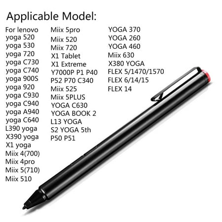 GENEMA 2048 Touch Stylus Pen for Lenovo- Thinkpad Yoga460/260/520/530/720/900s MIIX 4/5 MIIX 510/700/710/720 Flex 15 Active Pen