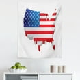 thumbnail image 1 of USA Tapestry, 3D Map of United States with Old Glory Theme Patriotic Illustration, Fabric Wall Hanging Decor for Bedroom Living Room Dorm, 5 Sizes, Vermilion Night Blue, by Ambesonne, 1 of 1