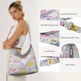 thumbnail image 5 of Ice Cream Canvas Handbag Cross Body Shoulder Purse Bag Tote Handbag for Women Men, 5 of 5
