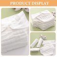 thumbnail image 4 of 5 protectores de pañal reutilizables para adultos, lavables, suaves, para incontinencia, de fibra de algodón, color blanco, talla M, 4 of 6