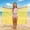 Yellow, variant on Girls Chiffon Beach Sarong Swimsuit Cover Up Wrap Skirt Lightweight Sheer Pink,Size Free Size