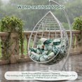 thumbnail image 5 of Eurhowing 4" Thick Egg Chair Cushion Replacement, Waterproof & Non-Slip Outdoor Patio Swing Chair Cushions, High-Density Soft Hanging Basket Seat Cushion, Hawaiian, 5 of 9