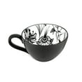 thumbnail image 1 of Ma Maison Tasse Florale en Noir et Blanc, 450ml, 1 of 4