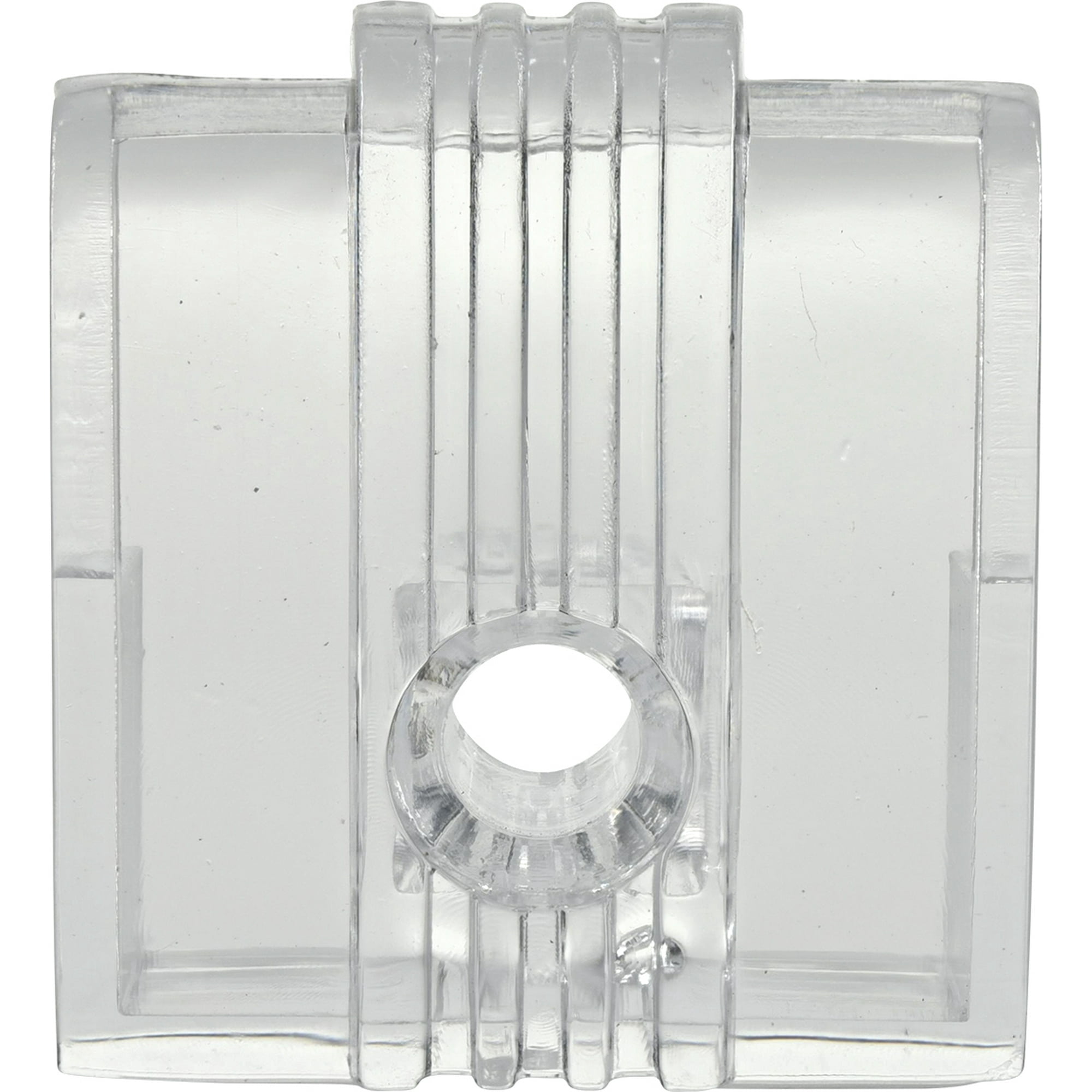 Ook Wide Mirror Clip Holders, Large Mirror Hangers, 20 lbs, Plastic, Screw-in, Clear, 8 pack