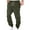 1-Army Green, variant on Casual Mens Sweatpants Solid Color High Waist Drawstring Loose Fit Fashion Workout Fleeced Sweapants Men with Pockets(Army Green,XL)