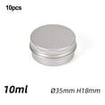thumbnail image 2 of Premium Silver Aluminum Cosmetic Containers for Travel-Size Balms and Homemade, 2 of 12
