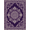 Purple, Pattern 16, variant on ODIKA 8'x10' Washable Area Rug Minimalist Interlocking Abstract Swirl Ombre Gradient Purple Boho Refined for King Size Bedroom Under Bed, Master Suite, Non-Shedding, Easy Care