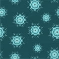 thumbnail image 1 of Ahgly Company Machine Washable Indoor Square Transitional Medium Teal Green Area Rugs, 8' Square, 1 of 7