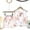 White-R, variant on Lilgiuy Unisex Kids Boys and Girls Pajama Sets Summer Solid Color Cartoon Print Sleeveless with Shorts Sleepwear Pullover Loungewear for Bedtime(White,3-4 Years)
