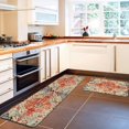 thumbnail image 4 of Boho Kitchen Rug Rectangle Red Blue Kitchen Rugs Non Slip Washable Set of 2 Washable Kitchen Mats Farmhouse Style Throw Rugs for Kitchen Long Rug, 4 of 6