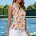 thumbnail image 5 of Uorisanigo Easter Tulips Womens Golf Shirt Sleeveless Zip Up Shirts Comfortable Versatile Quick Dry Zip Up Workout Tennis Tops Relaxed Workout Tank Tops Size 2XL, 5 of 7