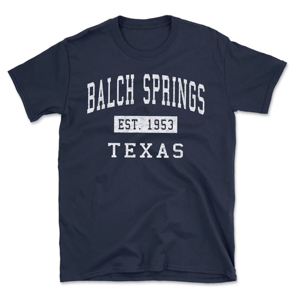 Balch Springs Texas Classic Established Men's Cotton T-Shirt