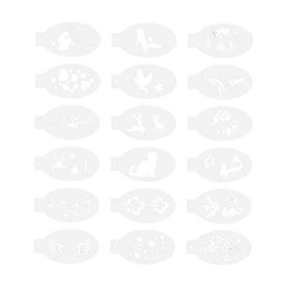 Face Paint Stencils Easily Drawing Makeup Templates for Pties Show Sunnimix Plantillas para pintar caras