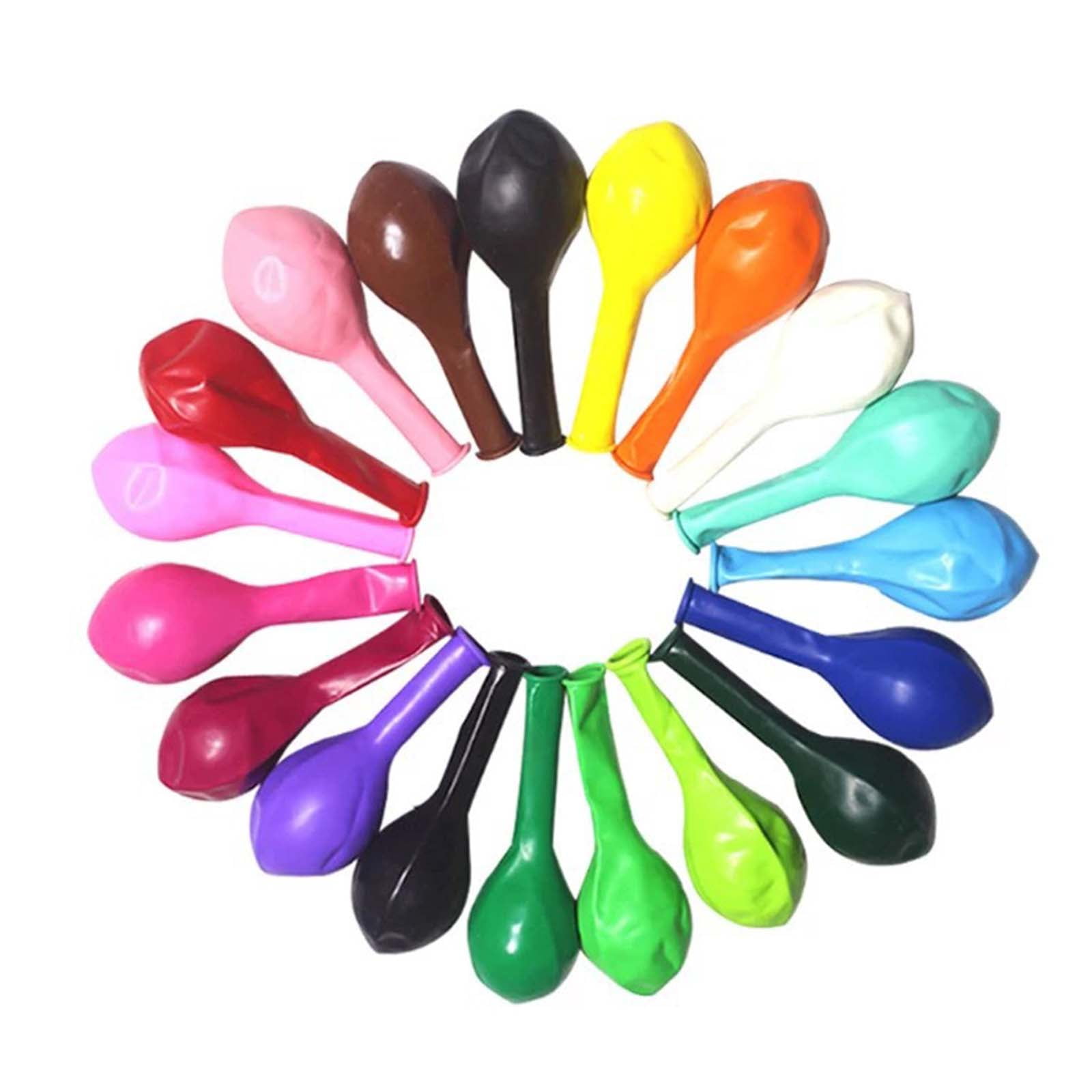 Balloons Pack of 100, Rainbow Set 12 Inch, Assorted Bright Colors, Made With Strong Multicolored Latex, For Helium Or Air Use. Kids Birthday Party Decoration Accessory (Assorted,